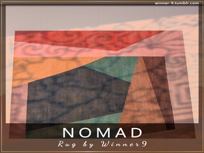 Sims 4 — Nomad Rug by Winner9 — Rug from my living room Nomad, you can find it easy in your game by typing Winner9 or