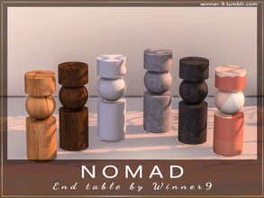 Sims 4 — Nomad End table by Winner9 — End table from my living room Nomad, you can find it easy in your game by typing