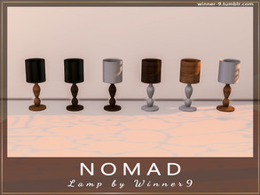 Sims 4 — Nomad Lamp by Winner9 — Lamp from my decorative set Nomad, you can find it easy in your game by typing Winner9