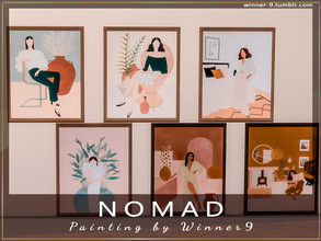 Sims 4 — Nomad Painting by Winner9 — Painting from my decorative set Nomad, you can find it easy in your game by typing