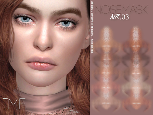 Sims 4 — IMF Nosemask N.03 by IzzieMcFire — - Stand alone item with thumbnail - 10 colors - All ages and genders - HQ
