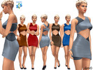 Sims 4 — Dress 202003_19 by Dgandy — Base game item Outfits: Formal Party 5 colors