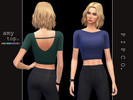 Sims 4 — Amy Top. by Pipco — A simple, stylish top. 10 swatches base game compatible ea mesh edit all lods custom