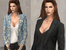 Sims 4 — Blazer and Tank Top by Darte77 — - 15 swatches - Shadow and Normal map - Base game compatible - HQ mod