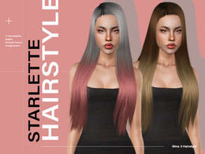 Sims 3 — LeahLillith Starlette Hair by Leah_Lillith — Starlette Hair All LODs Smooth bones assignement Custom CAS