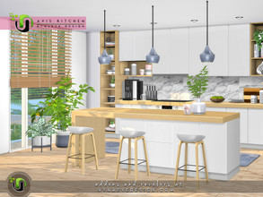 Sims 4 — Avis Kitchen by NynaeveDesign — Help your sim's dreams become a reality with a kitchen that evolves from simply