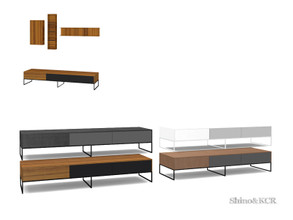 Sims 4 — Living Cologne 20 - TV Stand by ShinoKCR — Furniture Set inspired by the Furniture Fair at Cologne 2020 There is