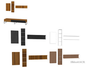 Sims 4 — Living Cologne 20 - Shelf obove TV Stand by ShinoKCR — Furniture Set inspired by the Furniture Fair at Cologne