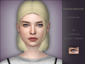 Sims 4 — Eyeliner N10 by PlayersWonderland — _HQ _Custom thumbnail _4 Swatches
