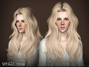 Sims 3 — WINGS HAIR TS3 TZ0314 F by wingssims — S4 conversion All LODs Smooth bone assignment hope you like it