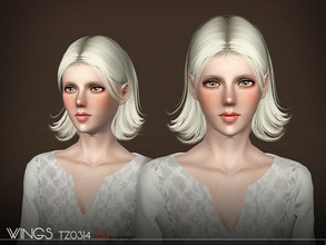 Sims 3 — WINGS HAIR TS3 TZ0325 F by wingssims — S4 conversion All LODs Smooth bone assignment hope you like it