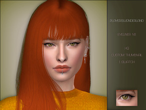 Sims 4 — Eyeliner N11 by PlayersWonderland — _HQ _Custom thumbnail _1 Swatch
