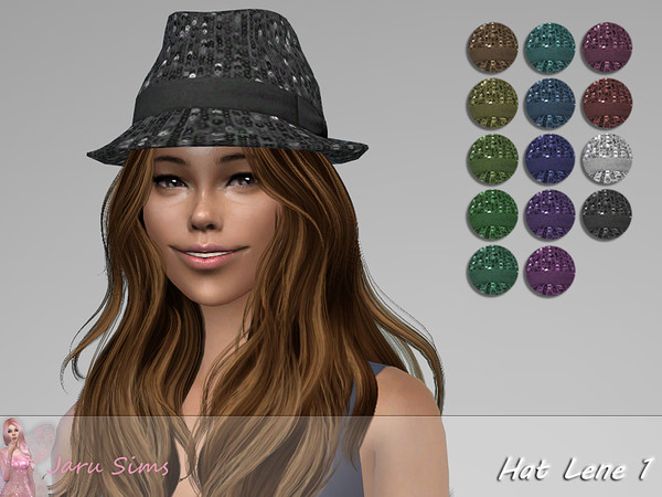 Sims 4 — Hat Lene 1 by Jaru_Sims — Base game mesh recolor Accessories - Hat category 14 swatches Teen to elder Custom