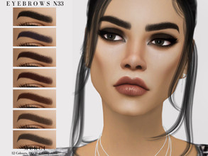 Sims 4 — Eyebrows N33 by -Merci- — Eyebrows is for both sexes from teen to elder. Have Fun!