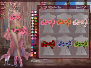 Sims 4 — DSF Top O Sylphs o Rose by DanSimsFantasy — with a scent of roses ... this top belongs to DSF SET O Sylphs or