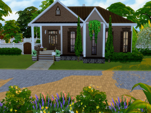 Sims 4 — Bay Area Fruit Farm by LJaneP6 — Far from the bustle of the dockyards, this secluded lot still has plenty of
