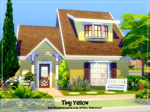 Sims 4 — Tiny Yellow - Nocc by sharon337 — Tier 3 - Small Home 20 x 15 lot. Value $58,862 1 Bedroom 1 Bathroom . This