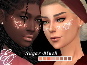 Sims 4 — Sugar Blush by EvilQuinzel — - Blush category; - Female and male; - Teen+ ; - Humans, aliens, vampires, sirens ;