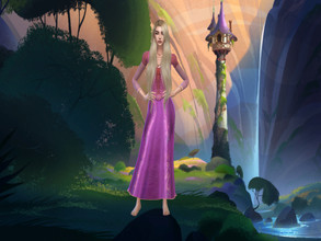 Sims 4 — Disney CAS Background - Rapunzel from Tangled by Nordica-sims — Disney CAS Background with Tangled theme.