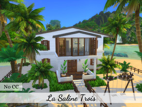 Sims 4 — La Saline Trois beach house by diaaa1112 — La Saline Trois is a warm, tropical home for a medium family, built