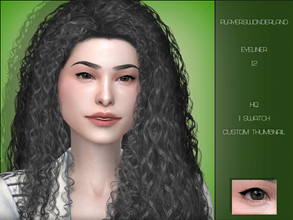Sims 4 — Eyeliner N12 by PlayersWonderland — _HQ _Custom thumbnail _1 Swatch