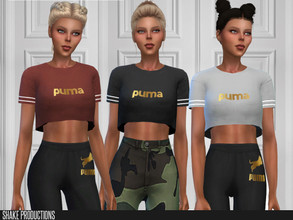 Sims 4 — ShakeProductions 415 - 3 by ShakeProductions — Tops/T Shirts New Mesh Handpainted 6 Colors 