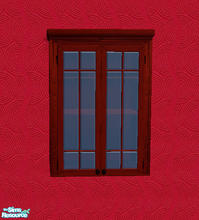 Sims 2 — Cherry Wood Kitchen-Large Cabinet by RockinRobin — Part of the Cherry Wood Kitchen Set.