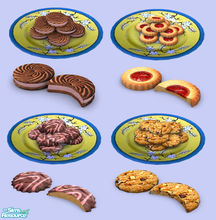 Sims 2 — Assorted Cookies Collection #1 by Exnem — This is a small collection of assorted cookies, part of a bigger