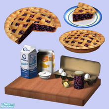 Sims 2 — Blackberry Pie by Exnem — This is a delicious new blackberry pie for your sims to cook. It will appear as a new