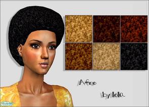 Sims 2 — Afro by Lola — Part Of My Afro-Carribean Collection. Female Adaptation Of The Male Afro. Your More Diverse