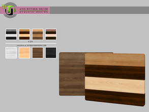 Sims 4 — Avis Cutting Board V1 by NynaeveDesign — Avis Kitchen - Cutting Board V1 Found under: Decor - Miscellaneous