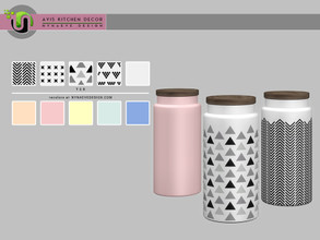 Sims 4 — Avis Jar V1 by NynaeveDesign — Avis Kitchen - Jar V1 Found under: Decor - Miscellaneous Decor - Clutter Price: