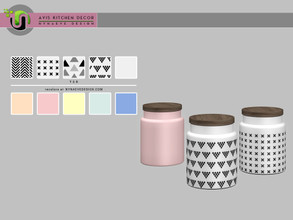 Sims 4 — Avis Jar V2 by NynaeveDesign — Avis Kitchen - Jar V2 Found under: Decor - Miscellaneous Decor - Clutter Price: