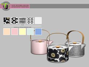 Sims 4 — Avis Teapot by NynaeveDesign — Avis Kitchen - Teapot Found under: Decor - Miscellaneous Decor - Clutter Price: