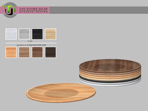 Sims 4 — Avis Plate V1 by NynaeveDesign — Avis Kitchen - Plate V1 Found under: Decor - Miscellaneous Decor - Clutter