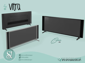 Sims 4 — Vitra TV by SIMcredible! — by SIMcredibledesigns.com available at TSR 2 colors variations