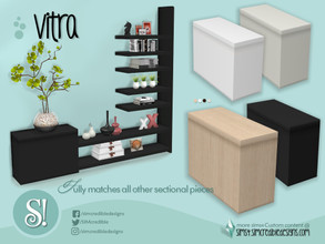 Sims 4 — Vitra Sectional surface by SIMcredible! — by SIMcredibledesigns.com available at TSR 4 colors variations
