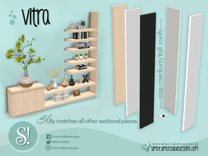 Sims 4 — Vitra Finish Plank Tall by SIMcredible! — by SIMcredibledesigns.com available at TSR 4 colors variations