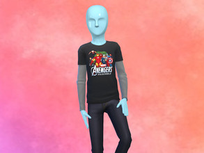Sims 4 — Marvel Avengers Kids Shirt by Nordica-sims — Marvel Avengers Kids Shirt 3 swatches Enjoy!