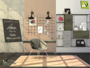 Sims 4 — Ophelia Office by ArtVitalex — - Ophelia Office - ArtVitalex@TSR, Apr 2020 - All objects three has a different