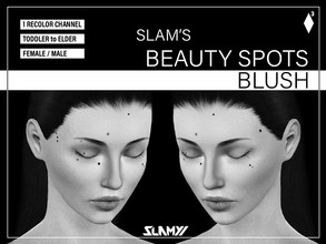 Sims 3 — Slam's Beauty Spots Blush by SLAMYY — Painted the beauty spots on my face to use for creating my simself. 13