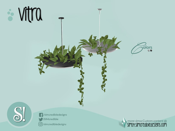 Sims 4 — Vitra ceiling lamp by SIMcredible! — by SIMcredibledesigns.com available at TSR 2 colors variations