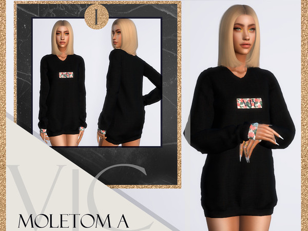 Sims 4 — MOLETOM A I - V|C by Viy_Sims — New Mesh!! 6 colors Compatible with HQ mode Hope You Enjoy!!