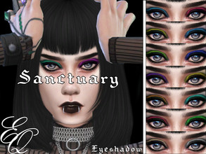 Sims 4 — Sanctuary Eyeshadow by EvilQuinzel — - Eyeshadow category; - Female and male; - Teen + ; - All species ; - 8
