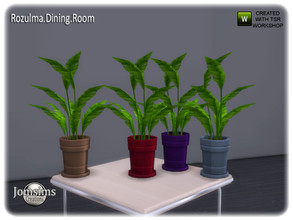 Sims 4 — Rozulma Dining plante2 by jomsims — Rozulma Dining plante2