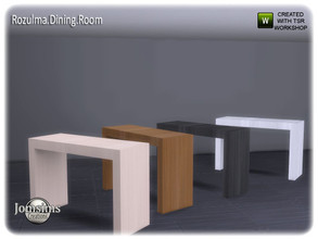 Sims 4 — Rozulma Dining Simple console by jomsims — Rozulma Dining Simple console