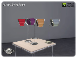 Sims 4 — Rozulma Dining table lamp by jomsims — Rozulma Dining table lamp