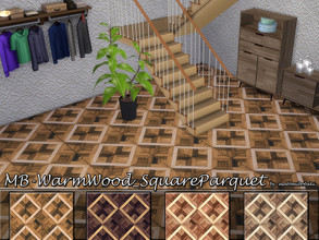 Sims 4 — MB-WarmWood_SquareParquet by matomibotaki — MB-WarmWood_SquareParquet, elegant wooden parquet floor, comes in 4