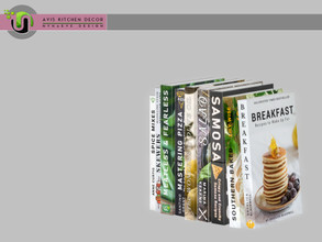 Sims 4 — Avis Books by NynaeveDesign — Avis Kitchen Decor - Books Found under: Decor - Miscellaneous Decor - Clutter