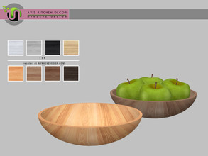 Sims 4 — Avis Fruit Bowl by NynaeveDesign — Avis Kitchen Decor - Fruit Bowl Found under: Decor - Miscellaneous Decor -